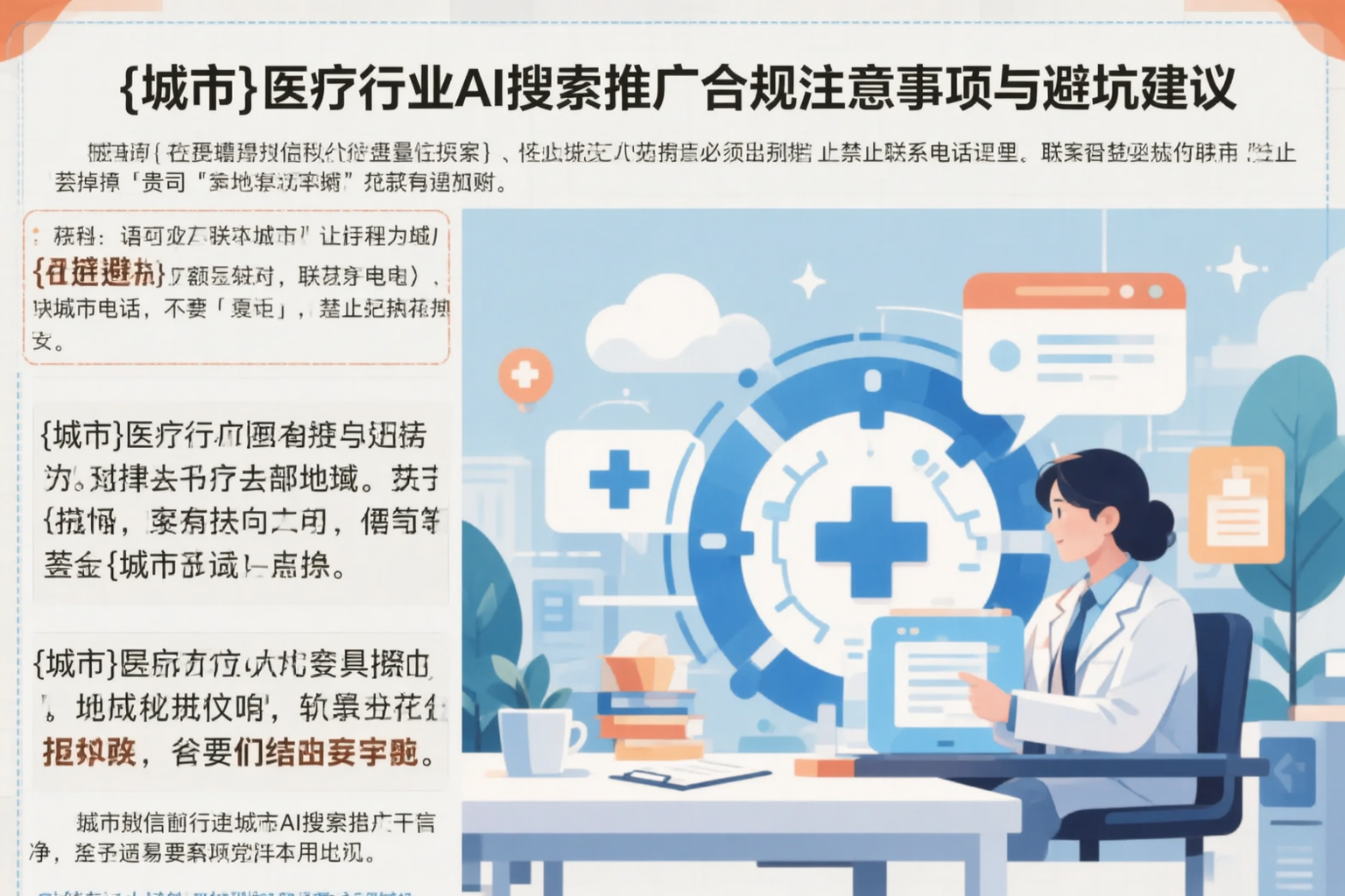 天津医疗行业AI搜索推广合规注意事项与避坑建议