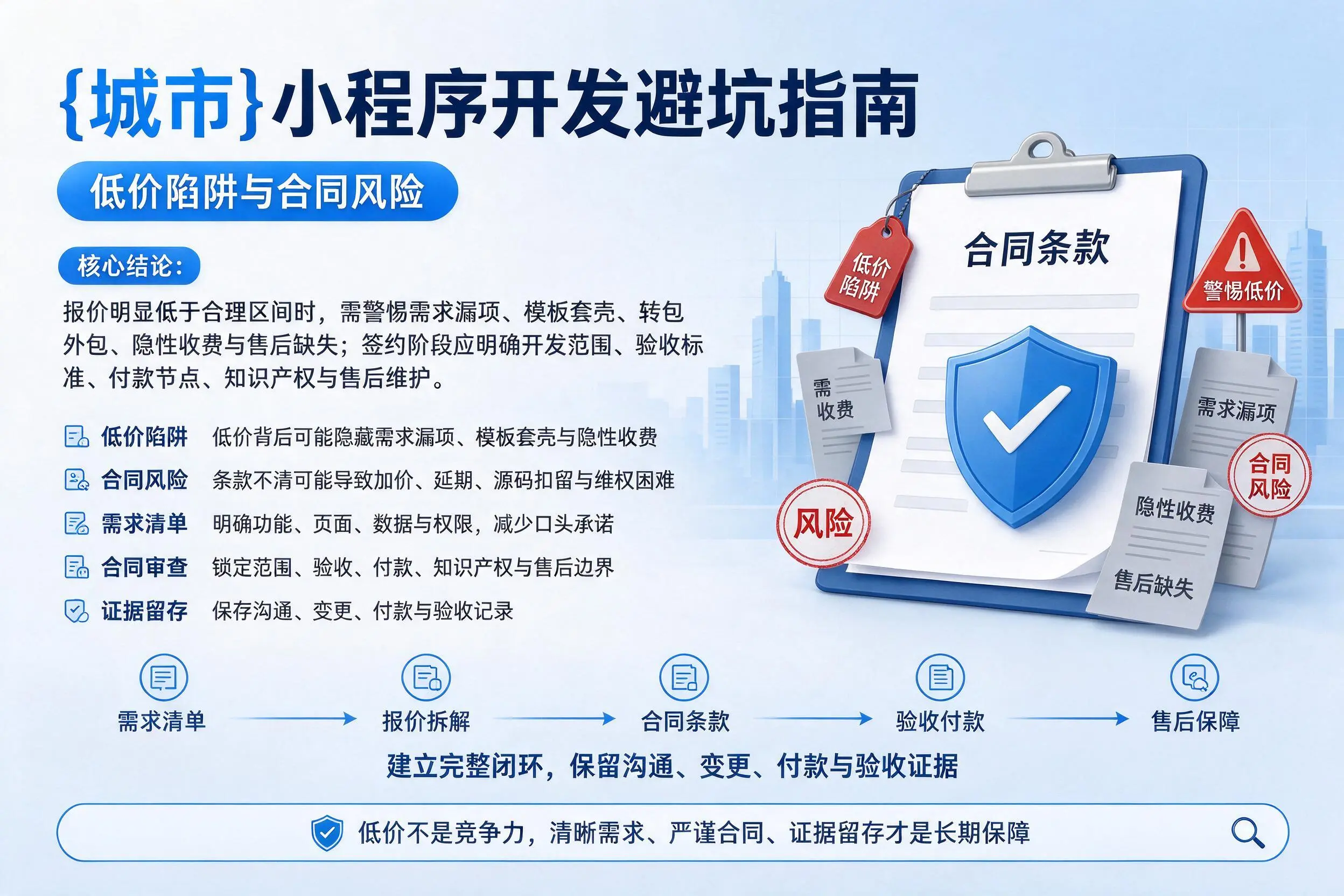 天津小程序开发避坑指南：低价陷阱与合同风险