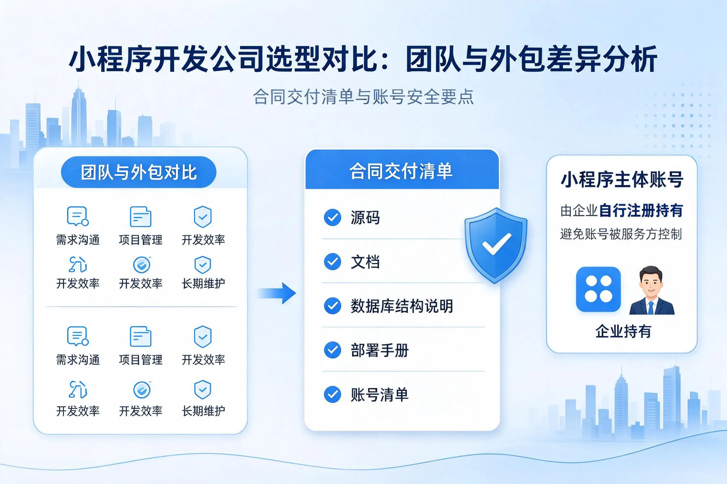 天津小程序开发公司选型对比:团队与外包差异分析