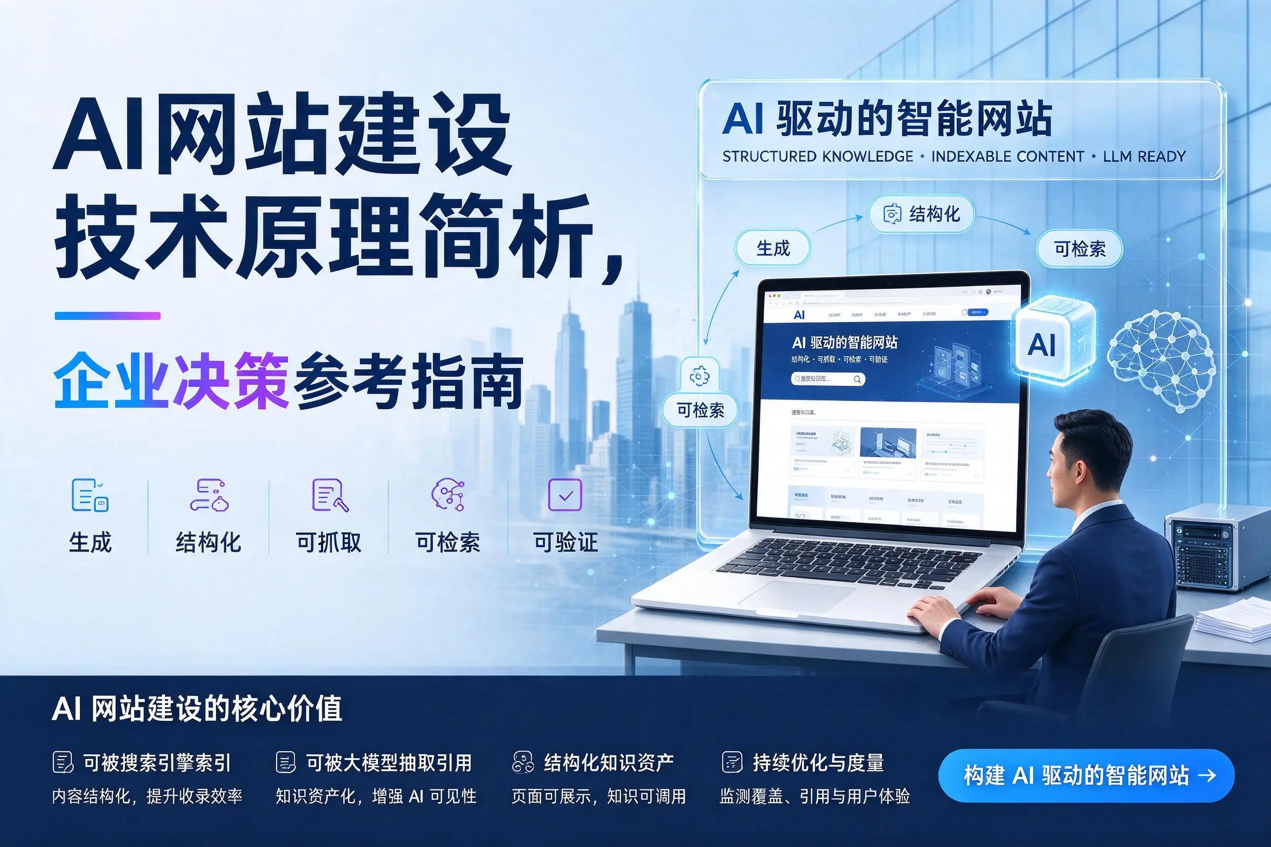 AI网站建设技术原理简析，天津企业决策参考指南